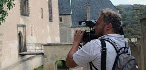 Jaroslav Moškov filmavimas Vilniuje