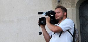 Jaroslav Moškov filmavimas Vilniuje