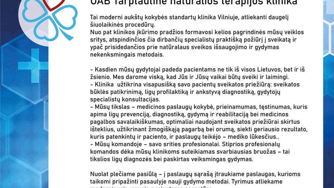 Firminio stiliaus ir logobuko kūrimas medicinos klinikai
