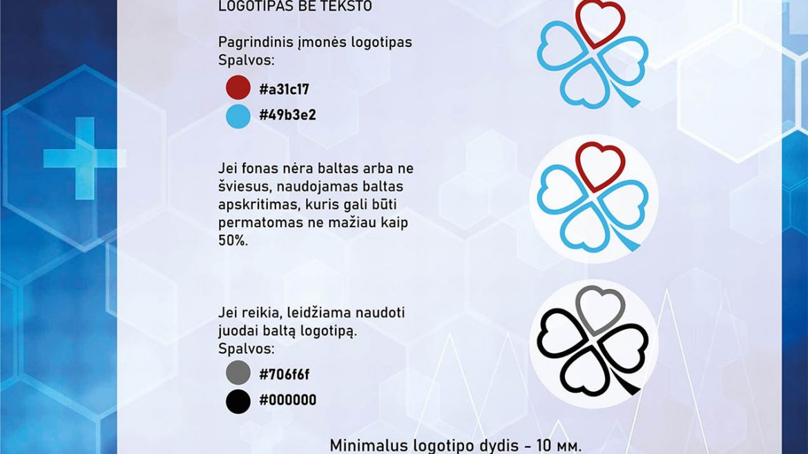 Firminio stiliaus ir logobuko kūrimas medicinos klinikai