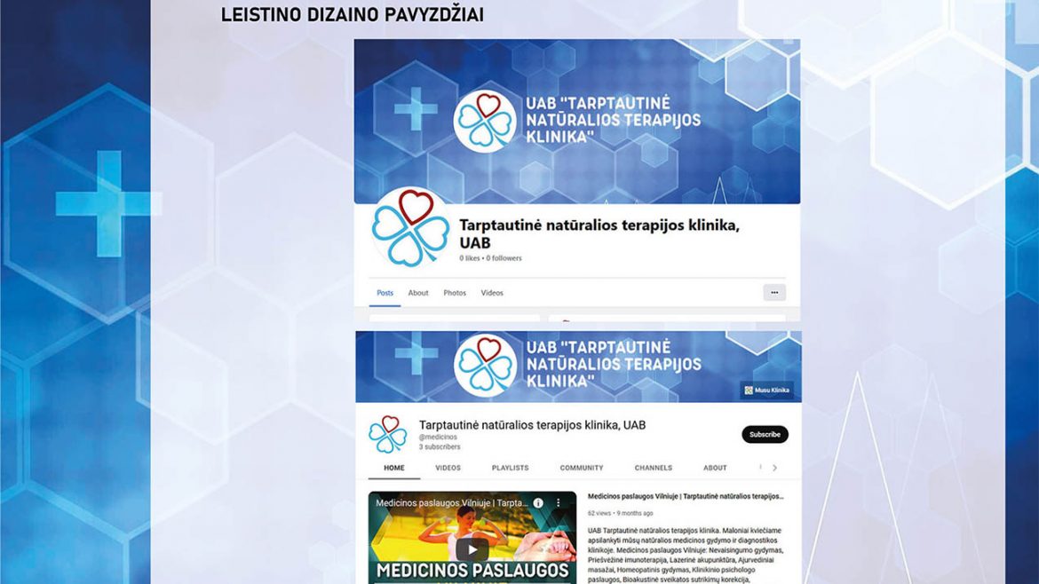 Firminio stiliaus ir logobuko kūrimas medicinos klinikai